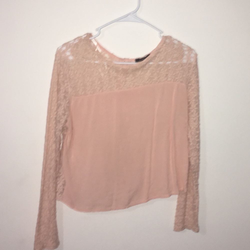 Peach pink blouse
